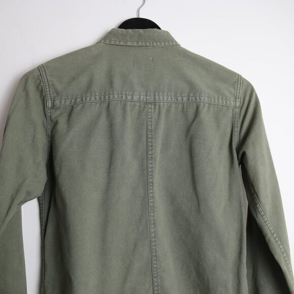 Joe's Jeans Utility Boys Shirt Collared Army Green Size Medium (10-12) - Picture 6 of 8